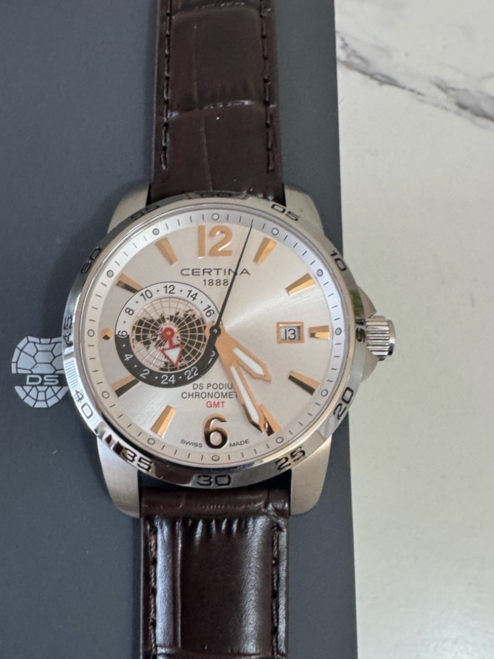 Certina DS Podium GMT Brown Leather Men's Watch